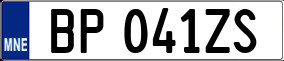 Trailer License Plate